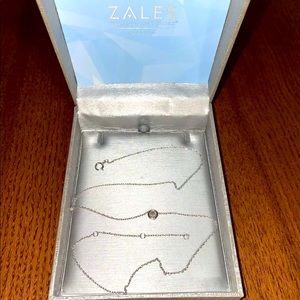 Zales 1/10 CT Diamond Pendant in 10K White Gold